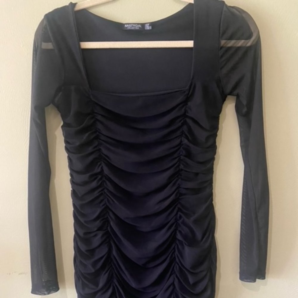 Black long sleeve dress